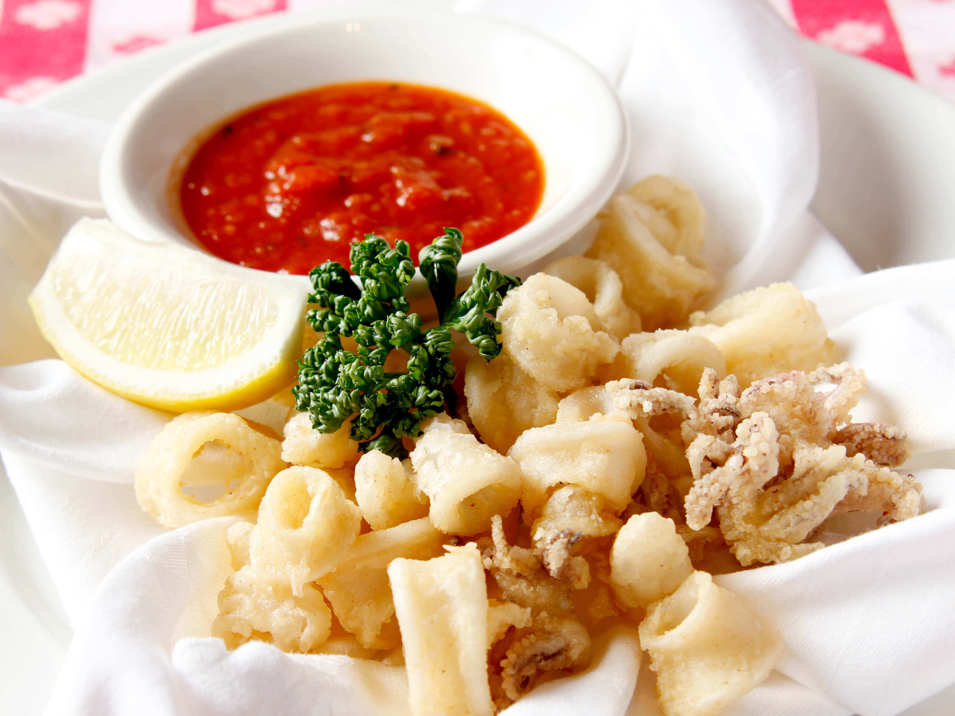 Fried Calamari with Marinara Sauce