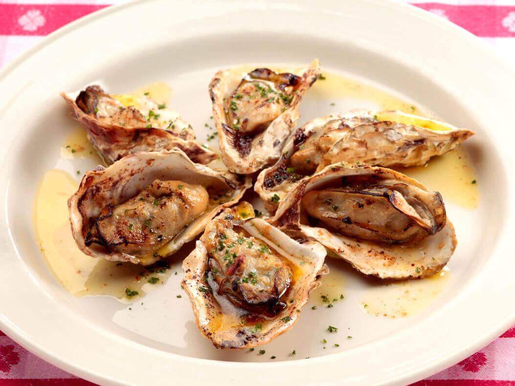 Broiled Oysters Anchovy Butter